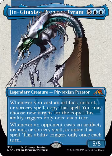 Jin-Gitaxias, Progress Tyrant (Concept Praetor) (Step-And-Compleat Foil) (514), Phyrexia: All Will Be One — Magic card price