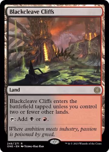 Blackcleave Cliffs (248), Phyrexia: All Will Be One — Magic card price