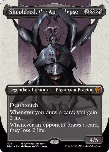 Sheoldred, the Apocalypse (Concept Praetor) (Step-And-Compleat Foil) (436), Phyrexia: All Will Be One — Magic card price
