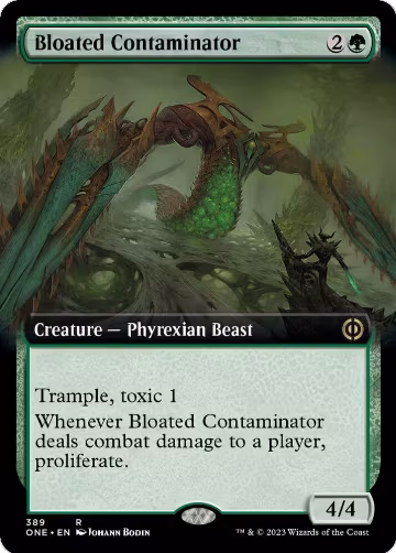 Bloated Contaminator (Extended Art) (389), Phyrexia: All Will Be One — Magic card price