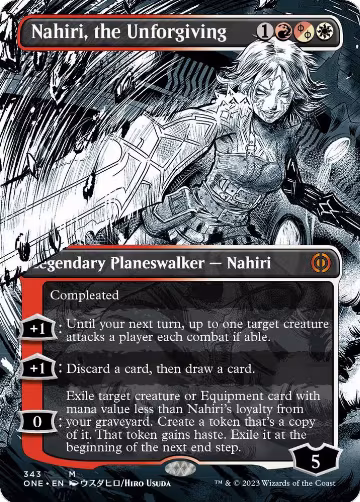 Nahiri, the Unforgiving (Borderless) (343), Phyrexia: All Will Be One — Magic card price