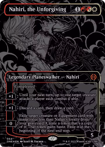Nahiri, the Unforgiving (Oil Slick Raised Foil) (364), Phyrexia: All Will Be One — Magic card price