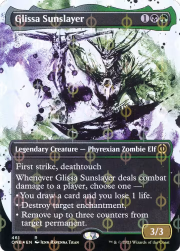 Glissa Sunslayer (Showcase) (Step-and-Compleat Foil) (461), Phyrexia: All Will Be One — Magic card price