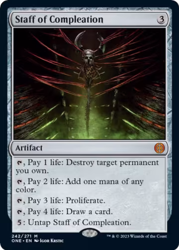 Staff of Compleation (242), Phyrexia: All Will Be One — Magic card price