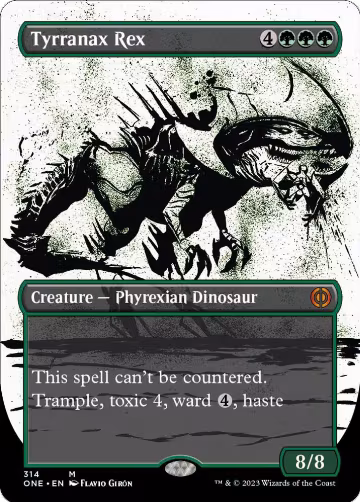 Tyrranax Rex (Showcase) (314), Phyrexia: All Will Be One — Magic card price