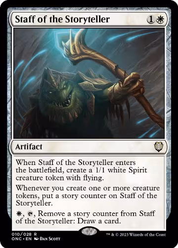 Staff of the Storyteller (10), Commander: Phyrexia: All Will Be One — Magic card price