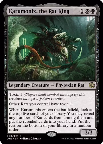 Karumonix, the Rat King (98), Phyrexia: All Will Be One — Magic card price