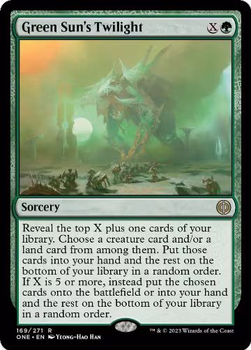 Green Sun's Twilight (169), Phyrexia: All Will Be One — Magic card price
