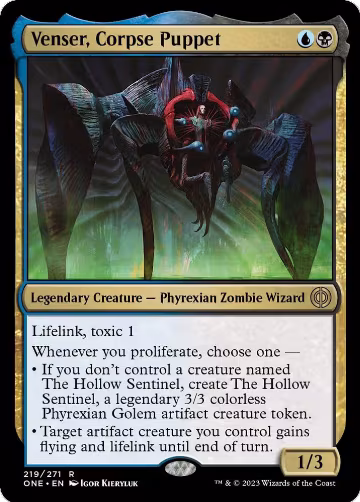 Venser, Corpse Puppet (219), Phyrexia: All Will Be One — Magic card price