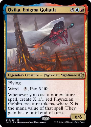 Ovika, Enigma Goliath (213), Phyrexia: All Will Be One — Magic card price