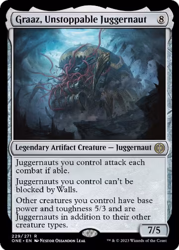Graaz, Unstoppable Juggernaut (229), Phyrexia: All Will Be One — Magic card price