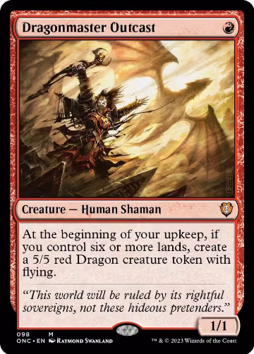 Dragonmaster Outcast (98), Commander: Phyrexia: All Will Be One — Magic card price