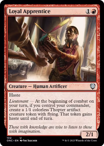 Loyal Apprentice (102), Commander: Phyrexia: All Will Be One — Magic card price