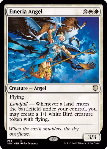 Emeria Angel (65), Commander: Phyrexia: All Will Be One — Magic card price