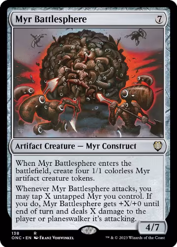 Myr Battlesphere (138), Commander: Phyrexia: All Will Be One — Magic card price