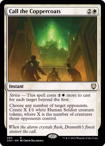 Call the Coppercoats (60), Commander: Phyrexia: All Will Be One — Magic card price