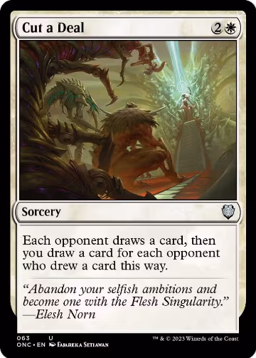 Cut a Deal (63), Commander: Phyrexia: All Will Be One — Magic card price