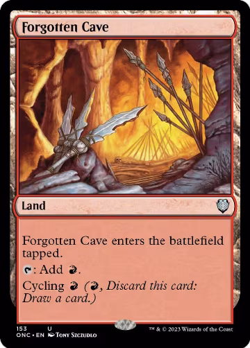 Forgotten Cave (153), Commander: Phyrexia: All Will Be One — Magic card price