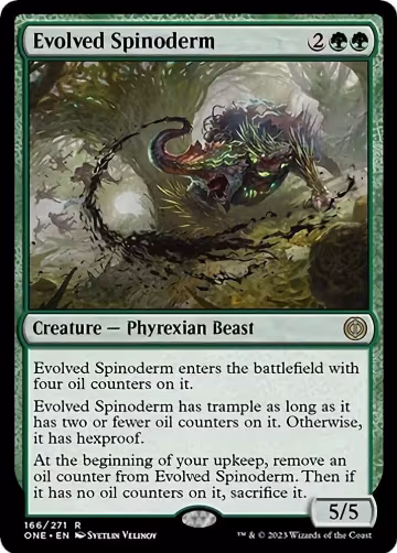 Evolved Spinoderm (166), Phyrexia: All Will Be One — Magic card price