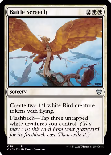 Battle Screech (59), Commander: Phyrexia: All Will Be One — Magic card price