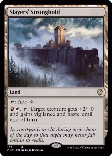 Slayers' Stronghold (165), Commander: Phyrexia: All Will Be One — Magic card price