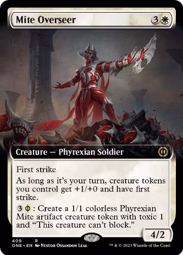 Mite Overseer (Extended Art) (409), Phyrexia: All Will Be One — Magic card price