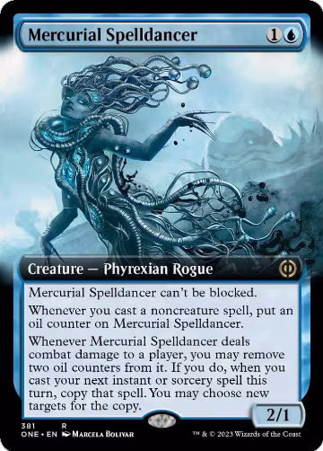 Mercurial Spelldancer (Extended Art) (381), Phyrexia: All Will Be One — Magic card price