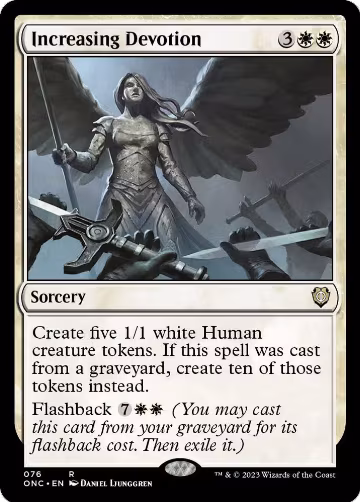 Increasing Devotion (76), Commander: Phyrexia: All Will Be One — Magic card price