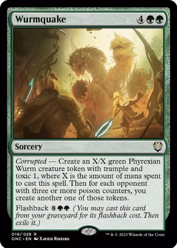 Wurmquake (19), Commander: Phyrexia: All Will Be One — Magic card price