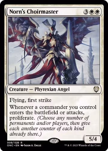 Norn's Choirmaster (8), Commander: Phyrexia: All Will Be One — Magic card price