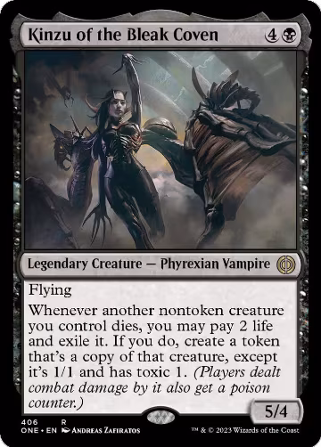 Kinzu of the Bleak Coven (406), Phyrexia: All Will Be One — Magic card price