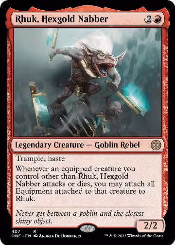 Rhuk, Hexgold Nabber (407), Phyrexia: All Will Be One — Magic card price