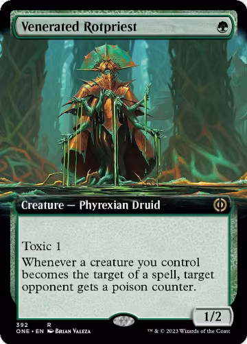 Venerated Rotpriest (Extended Art) (392), Phyrexia: All Will Be One — Magic card price
