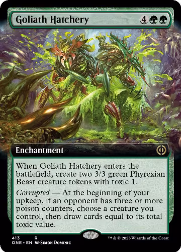 Goliath Hatchery (Extended Art) (413), Phyrexia: All Will Be One — Magic card price