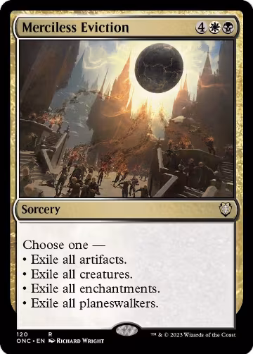 Merciless Eviction (120), Commander: Phyrexia: All Will Be One — Magic card price