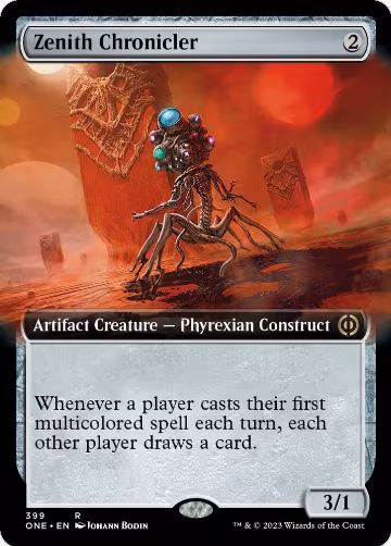 Zenith Chronicler (Extended Art) (399), Phyrexia: All Will Be One — Magic card price