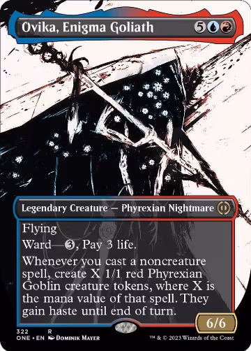 Ovika, Enigma Goliath (Showcase) (322), Phyrexia: All Will Be One — Magic card price