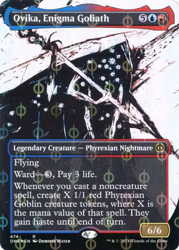 Ovika, Enigma Goliath (Showcase) (Step-and-Compleat Foil) (474), Phyrexia: All Will Be One — Magic card price
