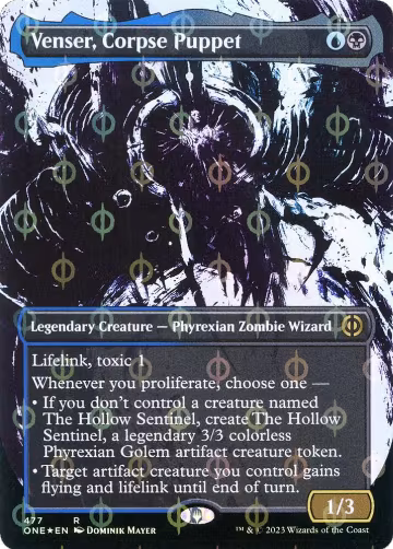 Venser, Corpse Puppet (Showcase) (Step-and-Compleat Foil) (477), Phyrexia: All Will Be One — Magic card price