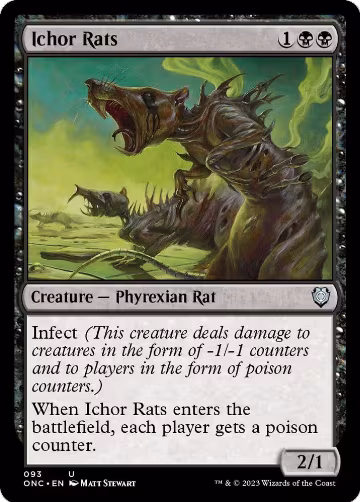 Ichor Rats (93), Commander: Phyrexia: All Will Be One — Magic card price