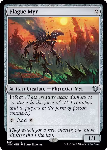 Plague Myr (139), Commander: Phyrexia: All Will Be One — Magic card price