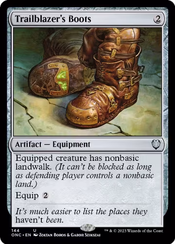 Trailblazer's Boots (144), Commander: Phyrexia: All Will Be One — Magic card price