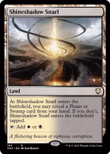 Shineshadow Snarl (164), Commander: Phyrexia: All Will Be One — Magic card price