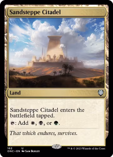 Sandsteppe Citadel (162), Commander: Phyrexia: All Will Be One — Magic card price