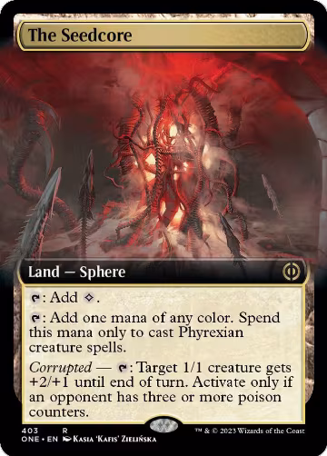 The Seedcore (Extended Art) (403), Phyrexia: All Will Be One — Magic card price