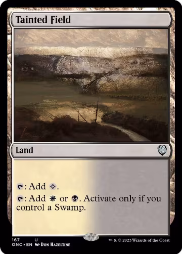 Tainted Field (167), Commander: Phyrexia: All Will Be One — Magic card price