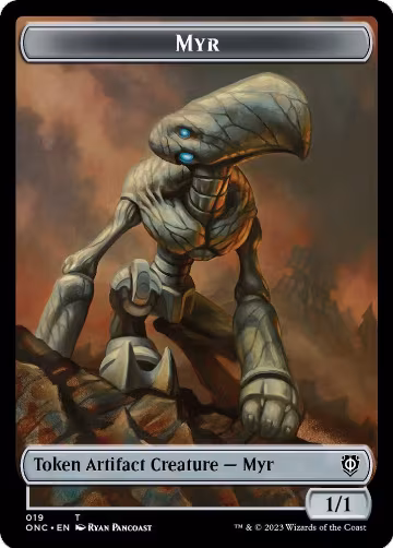 Myr // Thopter Double-Sided Token (19 // 21), Commander: Phyrexia: All Will Be One — Magic card price