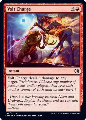 Volt Charge (155), Phyrexia: All Will Be One — Magic card price