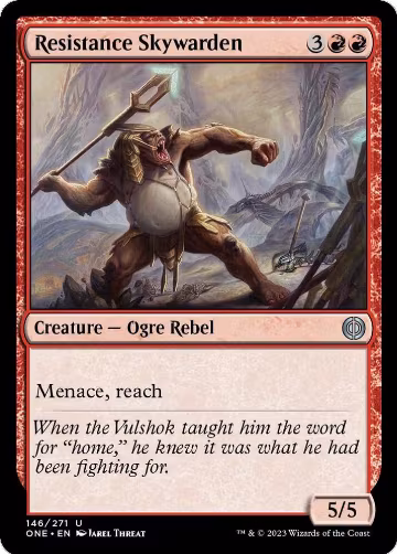 Resistance Skywarden (146), Phyrexia: All Will Be One — Magic card price