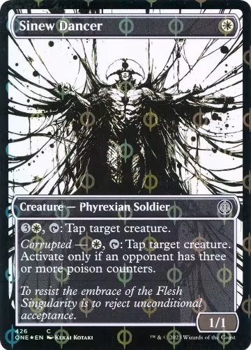 Sinew Dancer (Showcase) (Step-and-Compleat Foil) (426), Phyrexia: All Will Be One — Magic card price